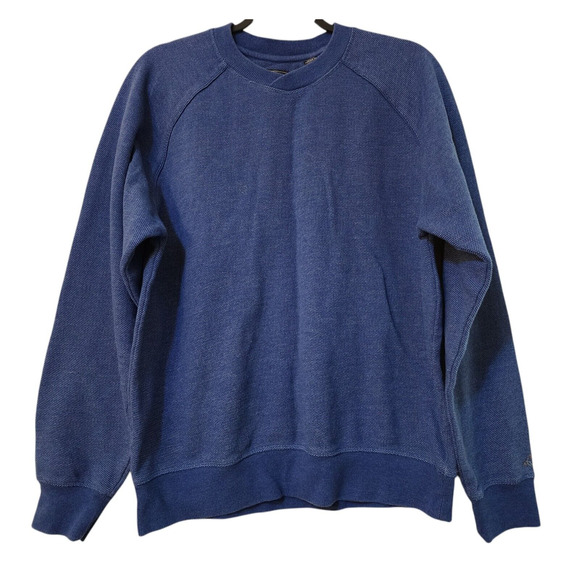 By Greg Norman Mens Pullover Sweater Size M Blue Crew Neck Raglan Sleeve - Picture 1 of 10